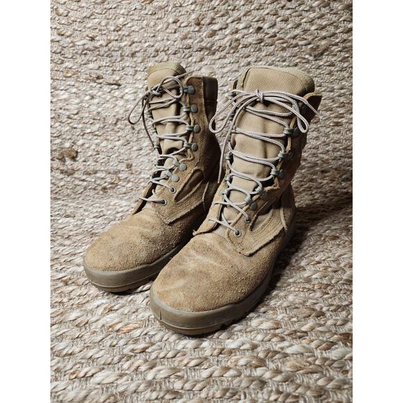 McRae USMC Combat Boots Hot Weather Vibram Men Size 7R Tan US Marines Military main image 8